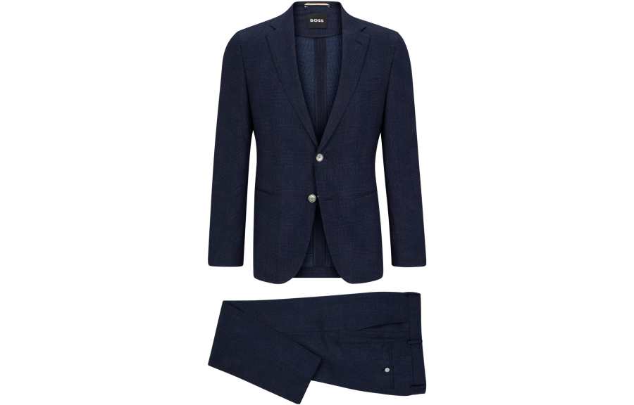 HUGO BOSS Business Suit Men's Dark Blue