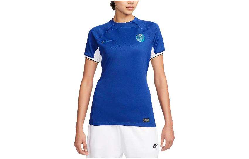 Nike Nike T Shirts Women's Blue Crew Neck Moderate Straight Fit