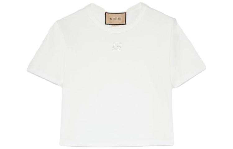 Gucci Square G-embellished cotton T-shirt