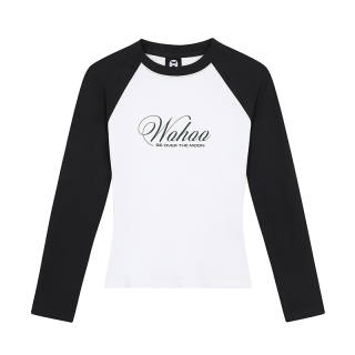 WOHOO Raglan Sleeve T Shirt Women's