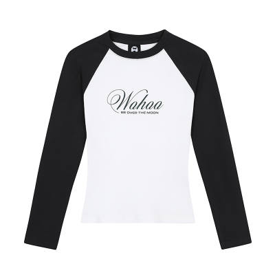 WOHOO Raglan Sleeve T Shirt Women's