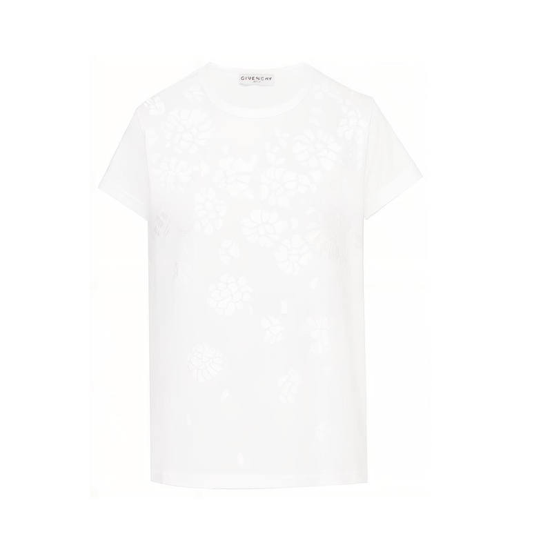 Givenchy Givenchy T Shirts Women's White Crew Neck Moderate