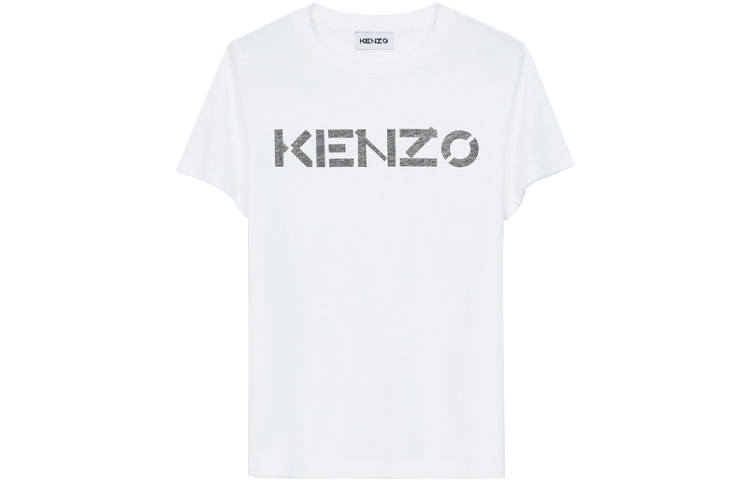 KENZO T Shirts Women's White Crew Neck Moderate Straight Fit