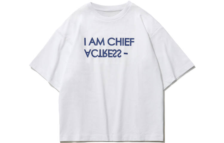 Li-Ning Li Ning Sports Fashion Collection T Shirts Women's White Crew Neck Moderate Straight Fit