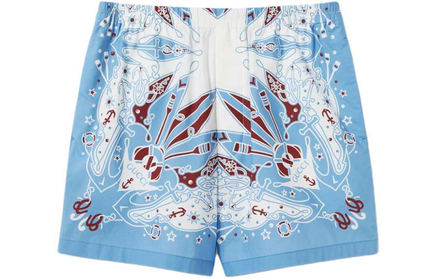GUCCI Casual Shorts Men's Light Blue