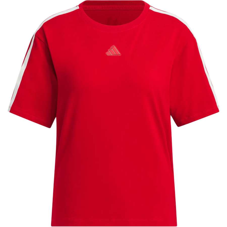 Adidas Adidas T Shirts Women's Red Crew Neck Moderate