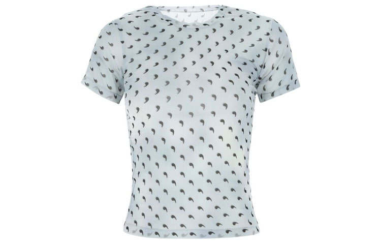 Maison Margiela T Shirts Women's Blue Crew Neck Moderate Straight Fit