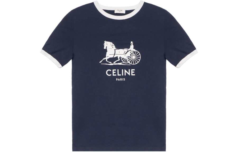 CELINE CELINE Regular T Shirt Women's Blue
