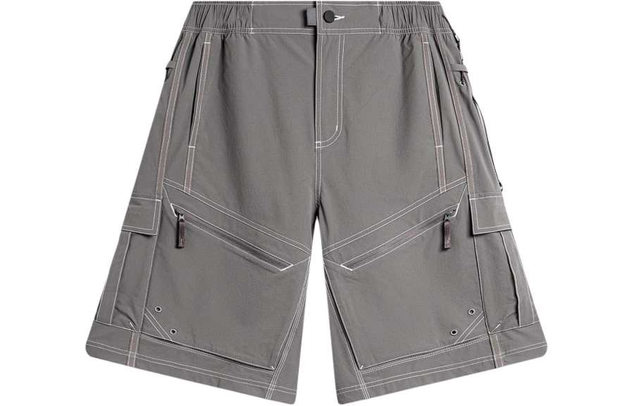 Li-Ning Li Ning CF Tracing Sports Shorts Men's Thunderstorm Gray