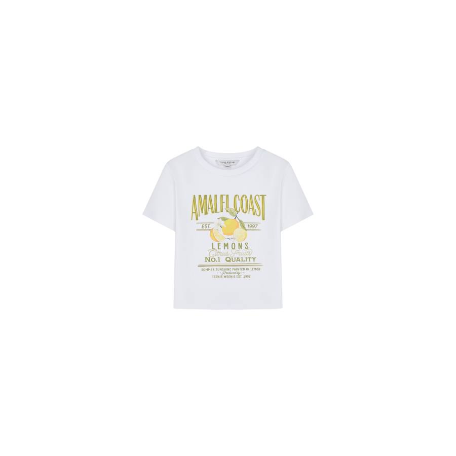 Teenie Weenie T Shirts Women's Crew Neck Moderate Straight Fit