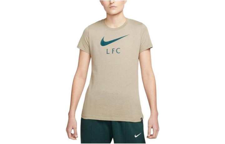 Nike Nike T Shirts Women's Beige Crew Neck Moderate Straight Fit