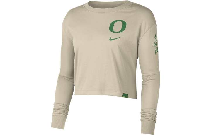 Nike Nike T Shirts Women's Gray Crew Neck Moderate Straight Fit