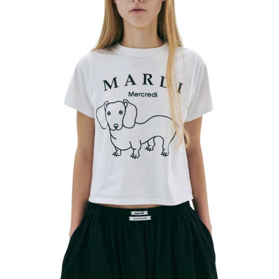 MARDI MERCREDI Maltese T Shirt Women's Korean Style