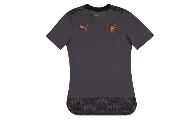 PUMA Manchester City Soccer Jerseys Men's Black Moderate