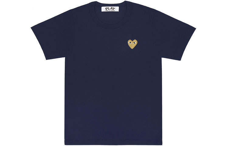 CDG Play T Shirt Women's Marine Blue
