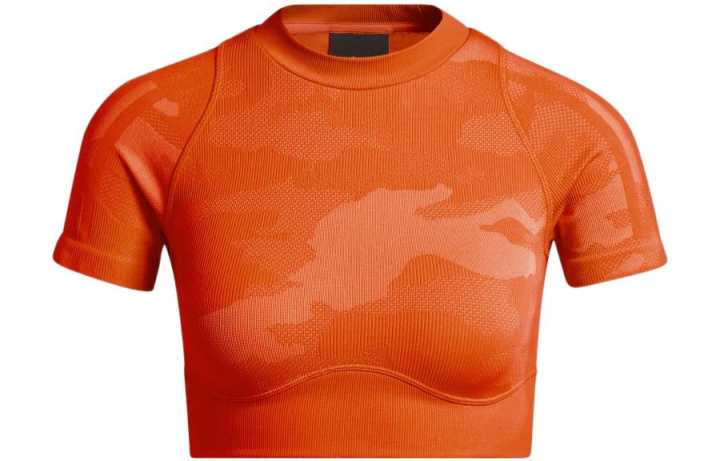 Adidas Adidas Ivy Park Knit Crop Top Solar Orange