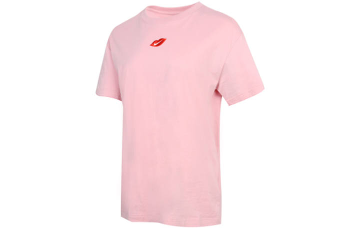 Nike Nike T Shirts Women's Pink Crew Neck Moderate Straight Fit