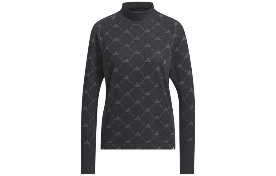 Adidas Adidas Ultimate365 T Shirts Women's Black Half Turtleneck Moderate Straight Fit