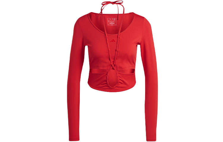 Adidas Adidas T Shirts Women's Red Crew Neck Moderate Other