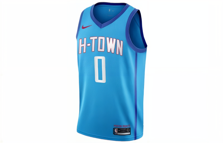Nike Nike Basketball Jerseys Men's Blue Moderate Straight Fit