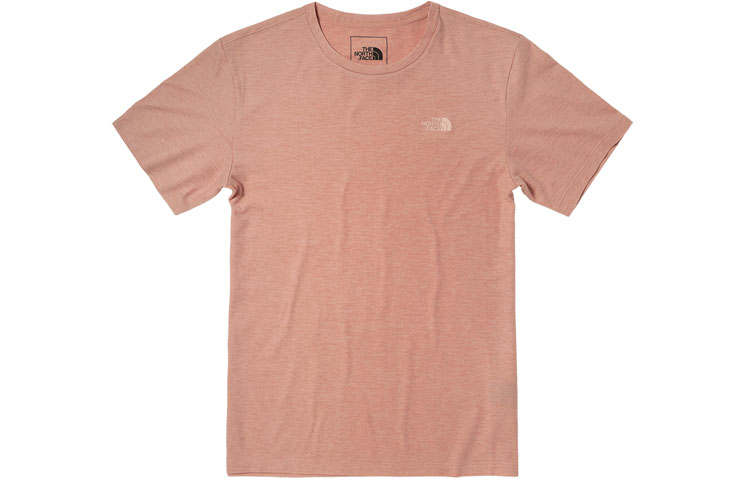 THE NORTH FACE T Shirts Women's Pink Crew Neck Moderate Straight Fit