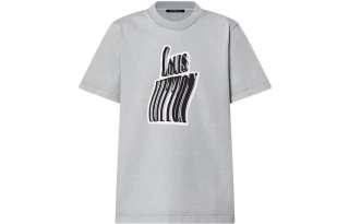 LOUIS VUITTON SS24 Drop Shoulder Sleeve T Shirt Women's Gray
