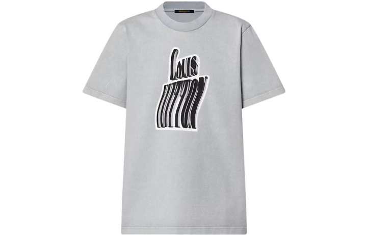 LOUIS VUITTON LOUIS VUITTON SS24 Drop Shoulder Sleeve T Shirt Women's Gray