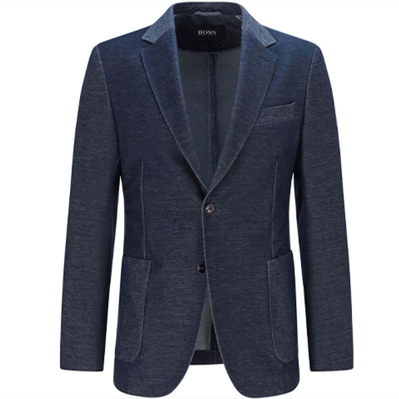 HUGO BOSS SS22 Business Suit Coat Men's Dark Blue