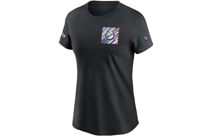 Nike Nike T Shirts Women's Black Crew Neck Moderate Straight Fit
