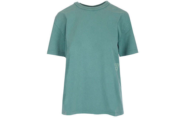 Alexander Wang T Shirts Women's Green Crew Neck Moderate Straight Fit