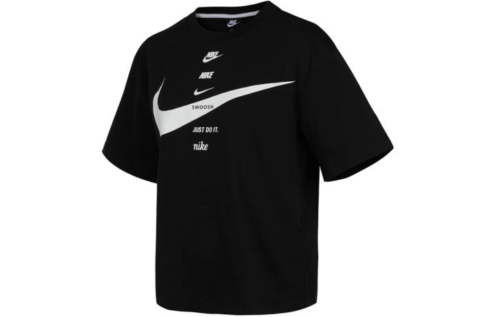 Nike Nike Drop Shoulder Sleeve T Shirt Women's Black
