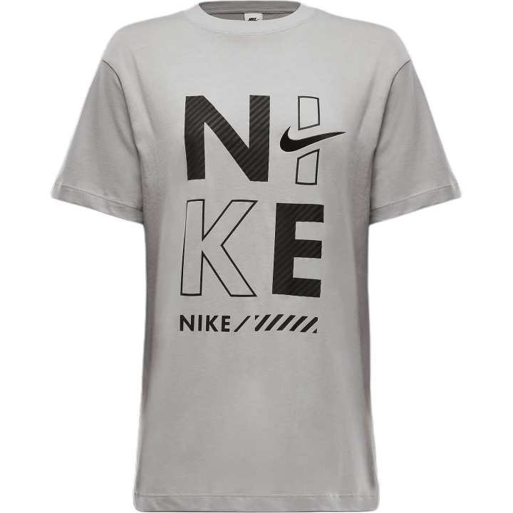 Nike Nike Sportswear Drop Shoulder Sleeve T Shirt Women's Light Iron Ore Stone Color