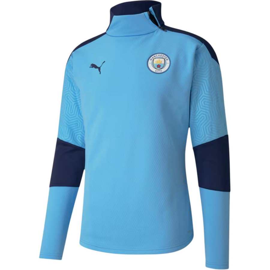 PUMA Manchester City Soccer Jersey Player Edition Men's Sky Blue