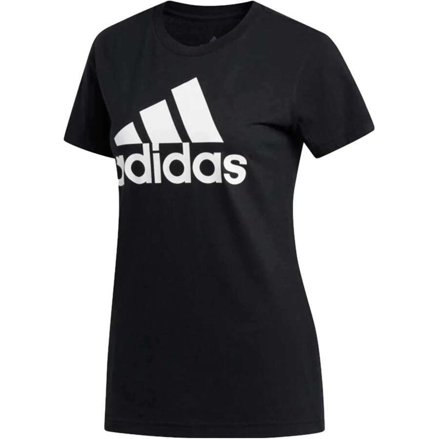 Adidas Adidas T Shirts Women's Black Crew Neck Moderate Straight Fit