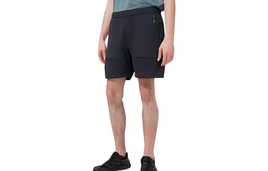 Lululemon LAB Collection Lab Varsa Short Casual Shorts Men's Mixed Color Jacquard Dark Marine Blue
