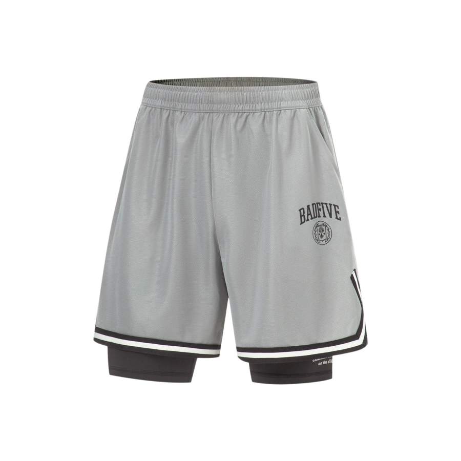 Li-Ning Li Ning BADFIVE Sports Shorts Men's Ultimate Gray