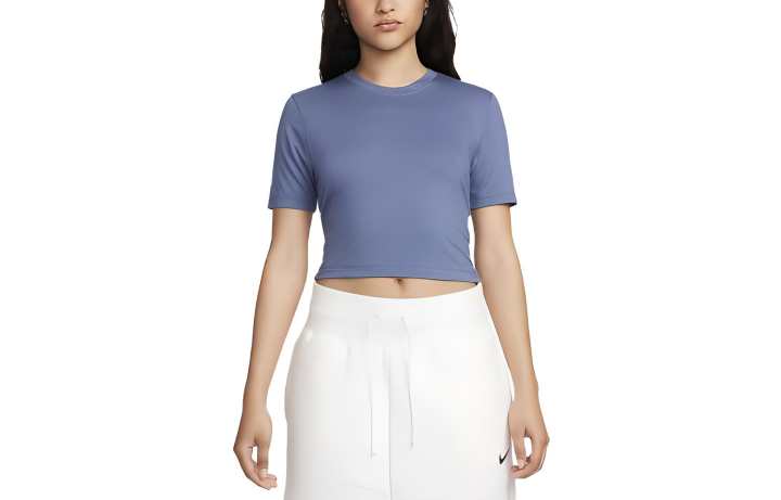 Nike Nike Sportswear Essentials T Shirts Women's Diffused Blue Crew Neck Moderate