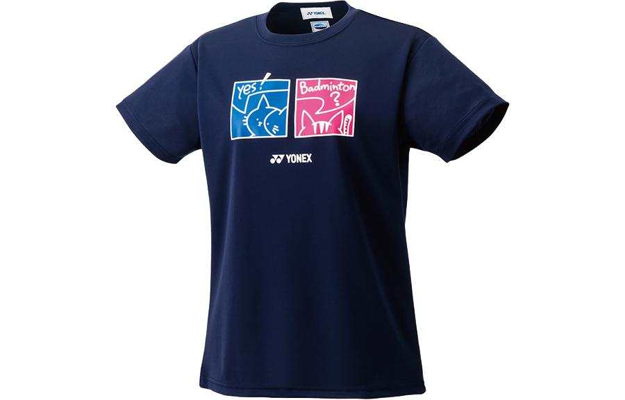 YONEX T Shirts Women's Crew Neck Moderate Straight Fit