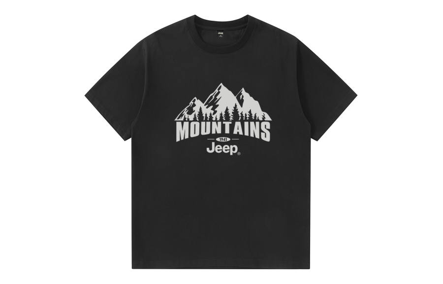 Jeep T Shirts Unisex Crew Neck Moderate Straight Fit