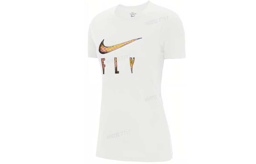 Nike Nike T Shirts Women's White Crew Neck Moderate Straight Fit