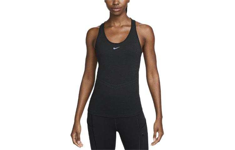 Nike Nike Running Tank Tops Women's Black U Neck Moderate Racerback