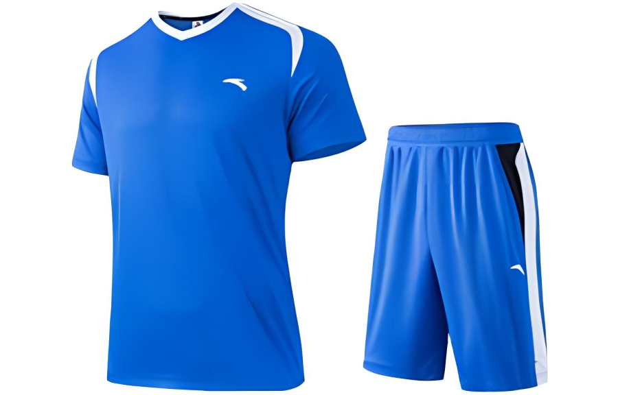 Anta Variety Training Collection Soccer Jersey Set Men's Storm Blue
