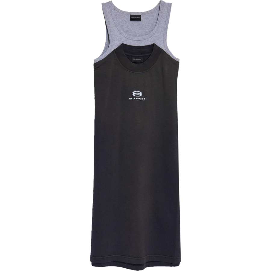 Balenciaga Layered Sleeveless Dress
