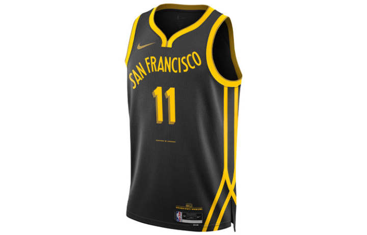 Nike Nike Basketball Jersey Men's Black Gold