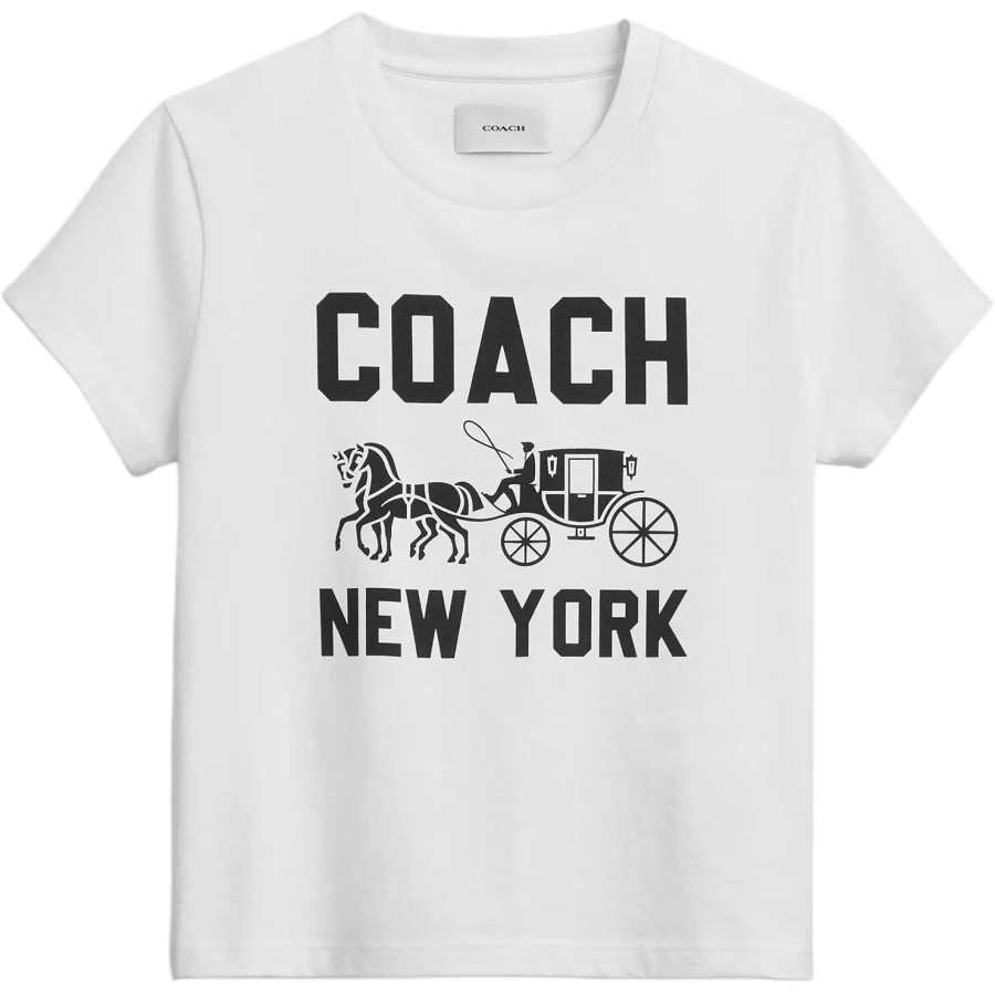 COACH COACH Regular T Shirt Women's White