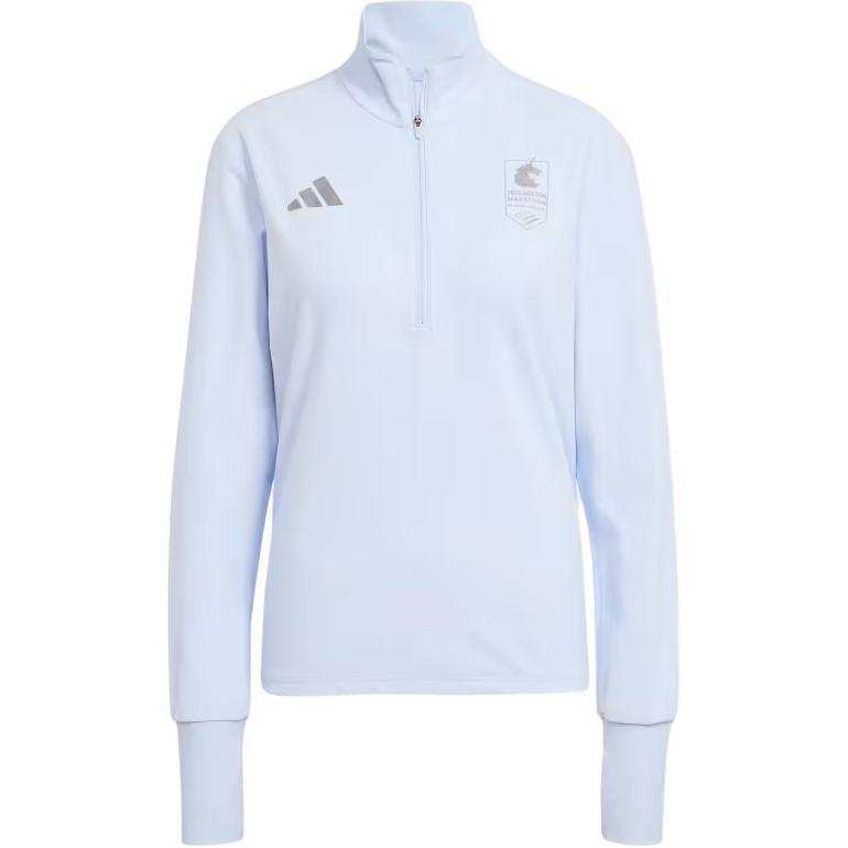 Adidas Adidas Free Shipping With AdiClub Boston Marathon® 2025 Own The Run 1/2 Zip Tee