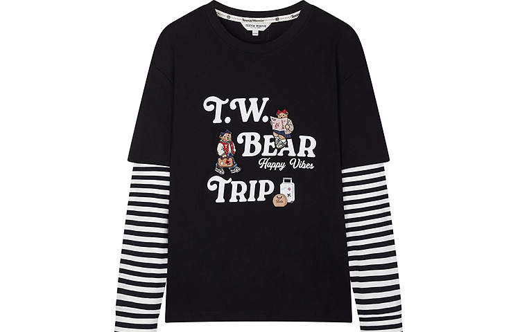 Teenie Weenie T Shirts Women's Crew Neck Moderate Mock Two Piece