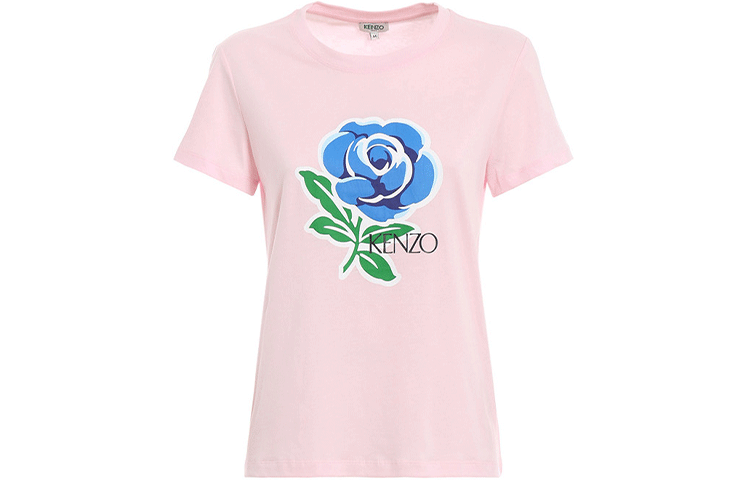 KENZO T Shirts Women's Pink Crew Neck Moderate