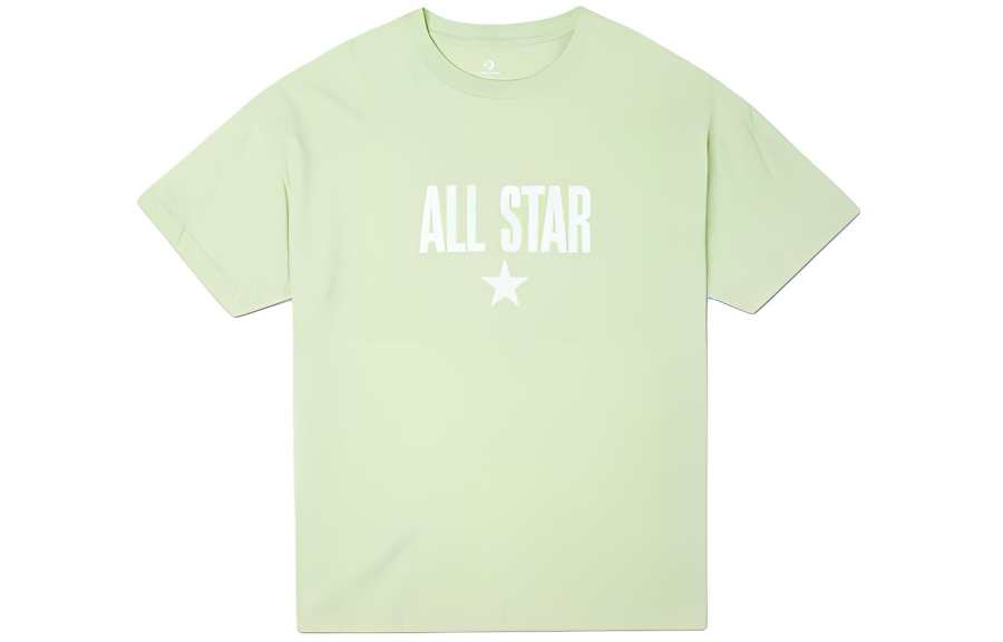 Converse Oversized Boxy T Shirts Women's Green Crew Neck Moderate Straight Fit