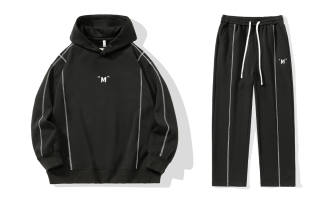 MOPE Sweatshirt Sets Unisex Hooded Moderate